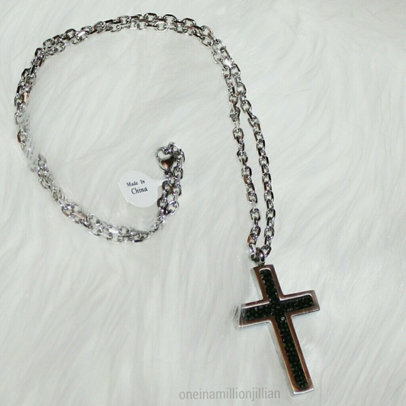 STĒL Other - Men's Stainless Steel Cross Pendant Necklace